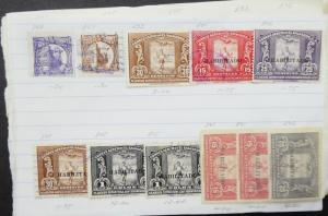 EDW1949SELL : SALVADOR Nice group of Mint & Used on Old Time approval pages.