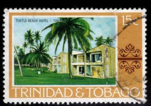Trinidad  & Tobago Scott 280 Used Turtle Beach Hotel stamp