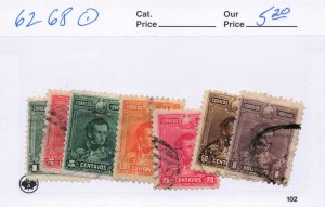 BOLIVIA   62-68   USED
