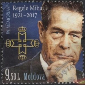 Moldova 1010 (used) 9.50L In memoriam King Michael I (2018)