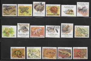 Australia 784-800 1981-3 Wildlife set MNH