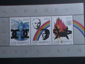 ​SAN MARINO-1991 SC# 1243- BIRTH OF NEW EUROPE:S/S MNH VERY FINE