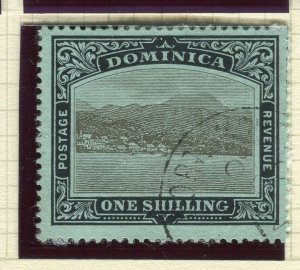DOMINICA; 1912 early Pictorial issue fine used Shade of 1s. value 