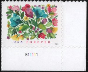 NEW ISSUE (Forever) Celebration Blooms Plate Single (2024) SA