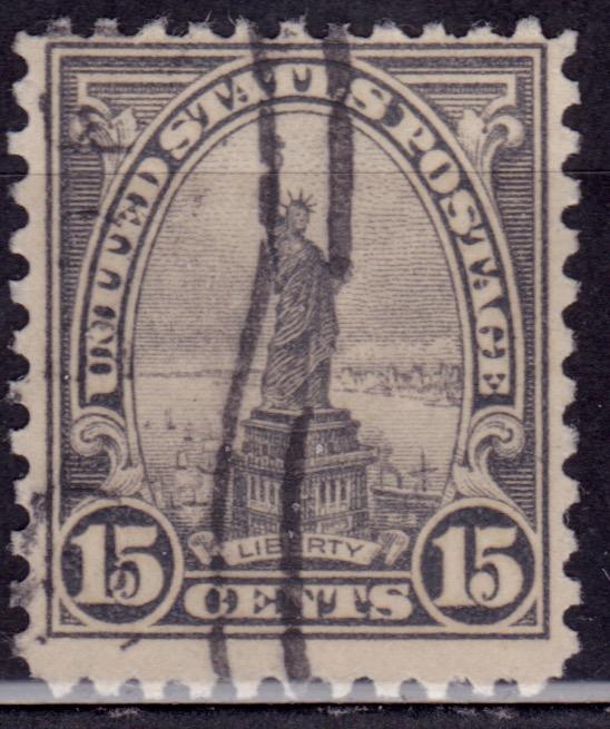 United States, 1922-25, Statue of Liberty, 15c, sc#566, used