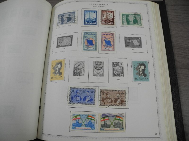 PERSIA, Fantastic Stamp Collection mounted/partially glued in a Minkus