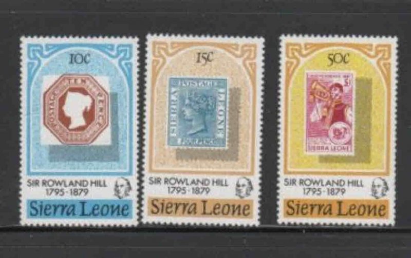SIERRA LEONE #459-461 1979 SIR ROLAND HILL MINT VF LH O.G