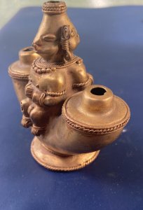 O) TUMBAGA DETAILS ABOUT COPPER AND GOLD ALLOY, INDIGENOUS CULTURE HEAD CRANIAL