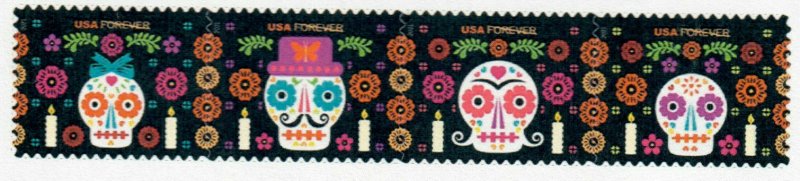 5640-43 Day Of The Dead Strip Of Four  MNH Delivery After 9/30