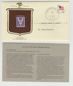 905 Win The War Issue WWII w/ Historic Stamps America Commemorative Cover