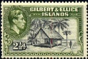 Islander's House, Gilbert & Ellice Islands SC#44 Mint