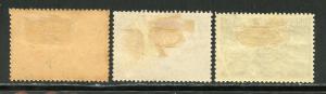 AZORES SCOTT#75/77 HIGH VALUES  MINT HINGED  SCOTT VALUE $305.00
