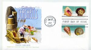 5163-66 Seashells, on one Panda Cachets, FDC