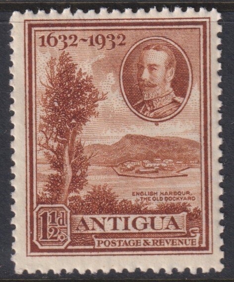 1932 Antigua KGV King George V 1½ pence issue MNH Sc# 69 CV $10.80