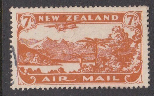 NEW ZEALAND 1931 7d airmail fine used - ACS cat NZ$30.......................M427