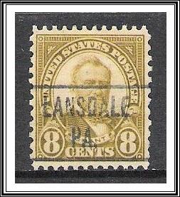 US Precancel #640 Lansdale PA Used 