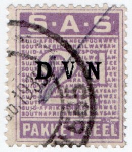 (I.B) South Africa Railways : Parcel Stamp 2d (Afrikaans)