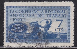 Uruguay 580 Gaucho Herding Cattle 1949