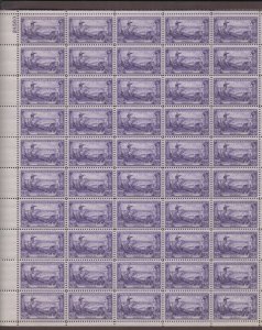 US,1003,WASHINGTON AT BROOKLYN,MNH VF, FULL SHEET,1950'S COLLECTION,MINT NH ,VF