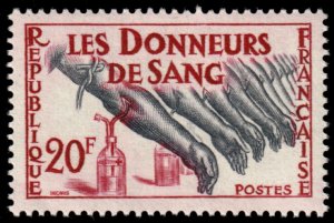 ✔️ FRANCE 1959 - BLOOD DONOR CAMPAIGN - Sc. 931 MNH ** [01F5]