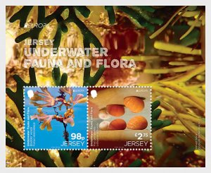 2024 Jersey Underwater Flora & Fauna Europa SS (Scott NA) MNH