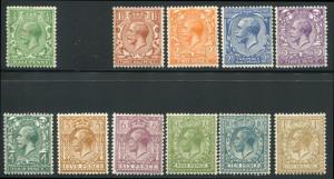 GREAT BRITAIN 187-200 MIN, LH 1924 LOVELY COLOR(needs 1p)