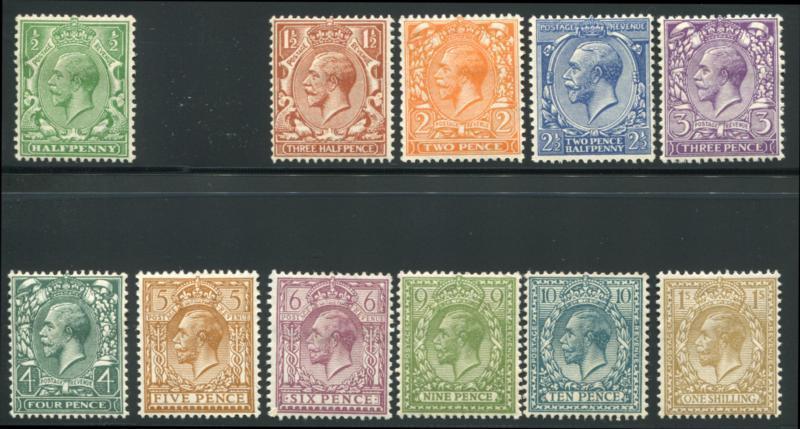 GREAT BRITAIN 187-200 MIN, LH 1924 LOVELY COLOR(needs 1p)