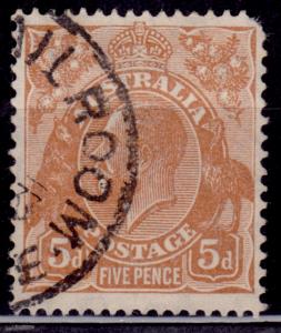 Australia 1915, KGV, 5p, Scott# 36, used