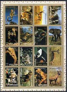 Ajman 1972 Animals #2 perf set of 16 unmounted mint