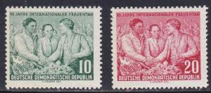 German Dem Rep # 233-234, Women's Day, LH, 1/3 Cat