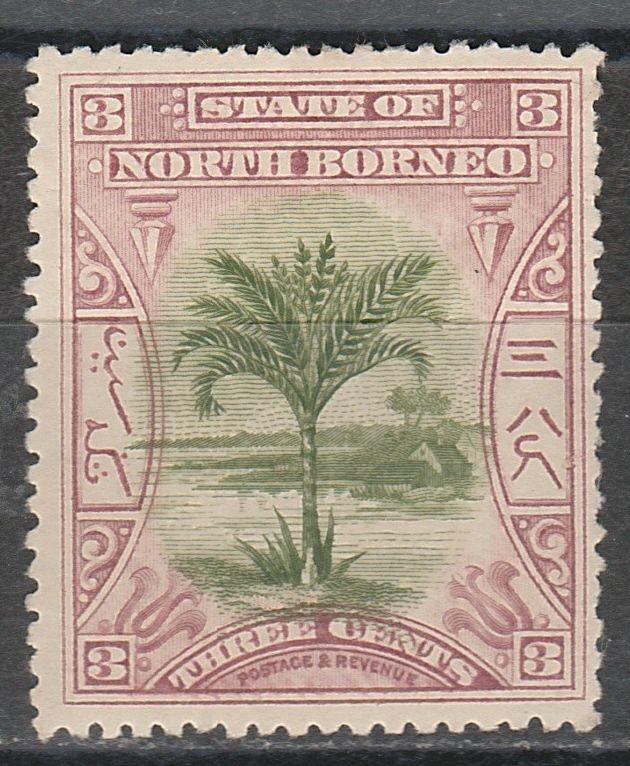 NORTH BORNEO 1897 TREE 3C 