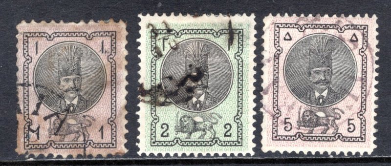 Iran (Persia)   #27-29  VF  Used   CV $17.50   .....   2900510