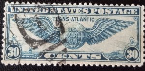 US Scott #C24 Used VF Airmail 30c 1939