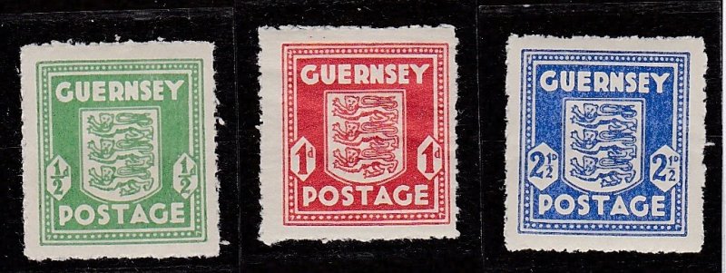 Guernsey - German Occupation # N1-3, Mint NH, 1/2 Cat.