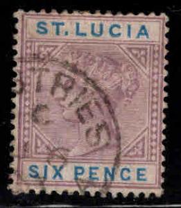 Saint Lucia Scott 35 Used  Victoria stamp
