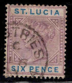 Saint Lucia Scott 35 Used  Victoria stamp