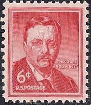 1039 6 cent 1954 Theodore Roosevelt, NH OG XF