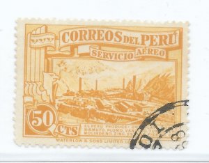 PERU 1936 1937 MINING PRODUCTION MINERALS GOLD SILVER SCOTT C26 MICHEL 350