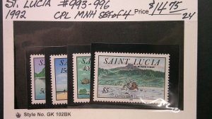 St. Lucia 1992 Scott# 993-996 complete MNH XF set of 4