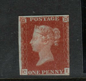 Great Britain #3 Mint Fine Lightly Hinged