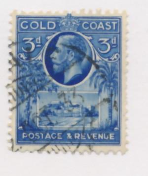 Gold Coast  1928  Scott 103 used - 3p, Christiansborg Castle