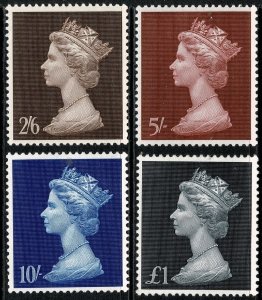 QEII 1969 High Value Set P. 12 Mint (MH) S.G. 787-790