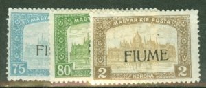 DS: Fiume 3-5, 8-17 mint; 6 used CV $175.65; scans shows only a few