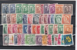 New Zealand Mixture of Definitive Small Size stamps, Used