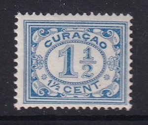 Netherlands Antilles Curacao  #47 MH 1920  numerals  1 1/2c  Perf. 12 1/2