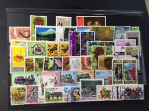 New Zealand vintage stamps on large stock card Ref 57860