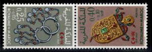 Morocco Scott B16a  MNH** semii-postal tete-beche pair