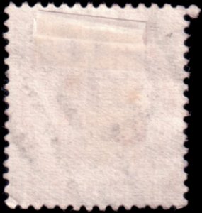 India 23 1865 2a brnish org pref 14 wmk 38 used