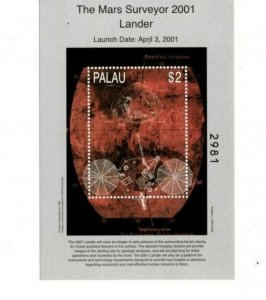 Palau - 1999 - Exploring Mars - Souvenir Sheet - MNH