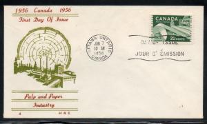 Canada #362 Industry FDC H & E Cachet unaddr D879